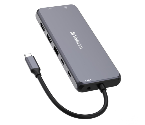 Verbatim USB-C - 3xUSB 3.2, USB-C PD, 2xHDMI, VGA, RJ45, Audio, SD - 1236407 - zdjęcie 4